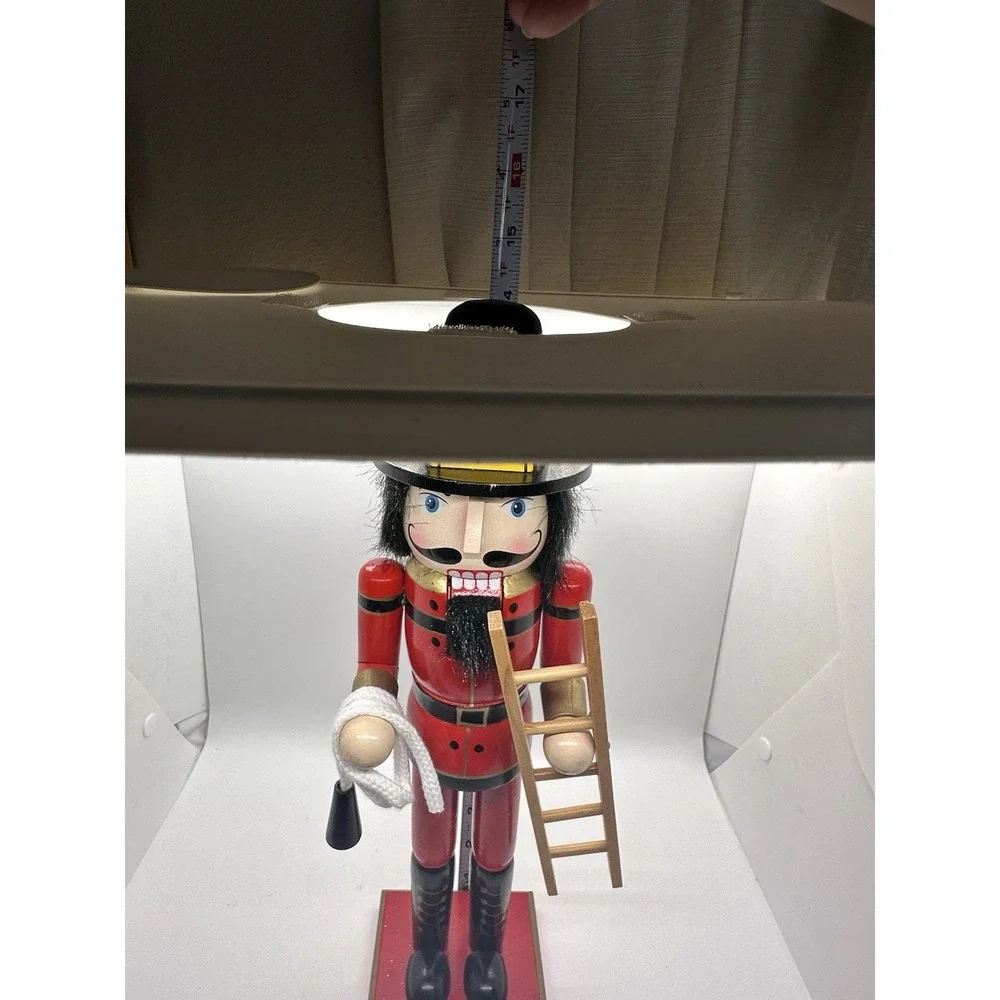 Hobby Lobby Firefighter Nutcracker‎ Wooden Figurine 14